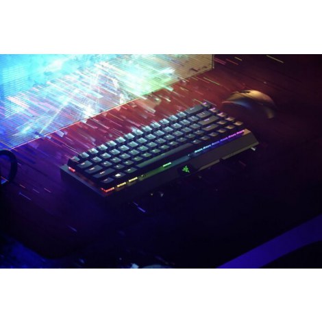 Razer | BlackWidow V3 Mini HyperSpeed | Mechanical Gaming Keyboard | RGB LED light | RU | Wireless | Black | Bluetooth | Green S - 2